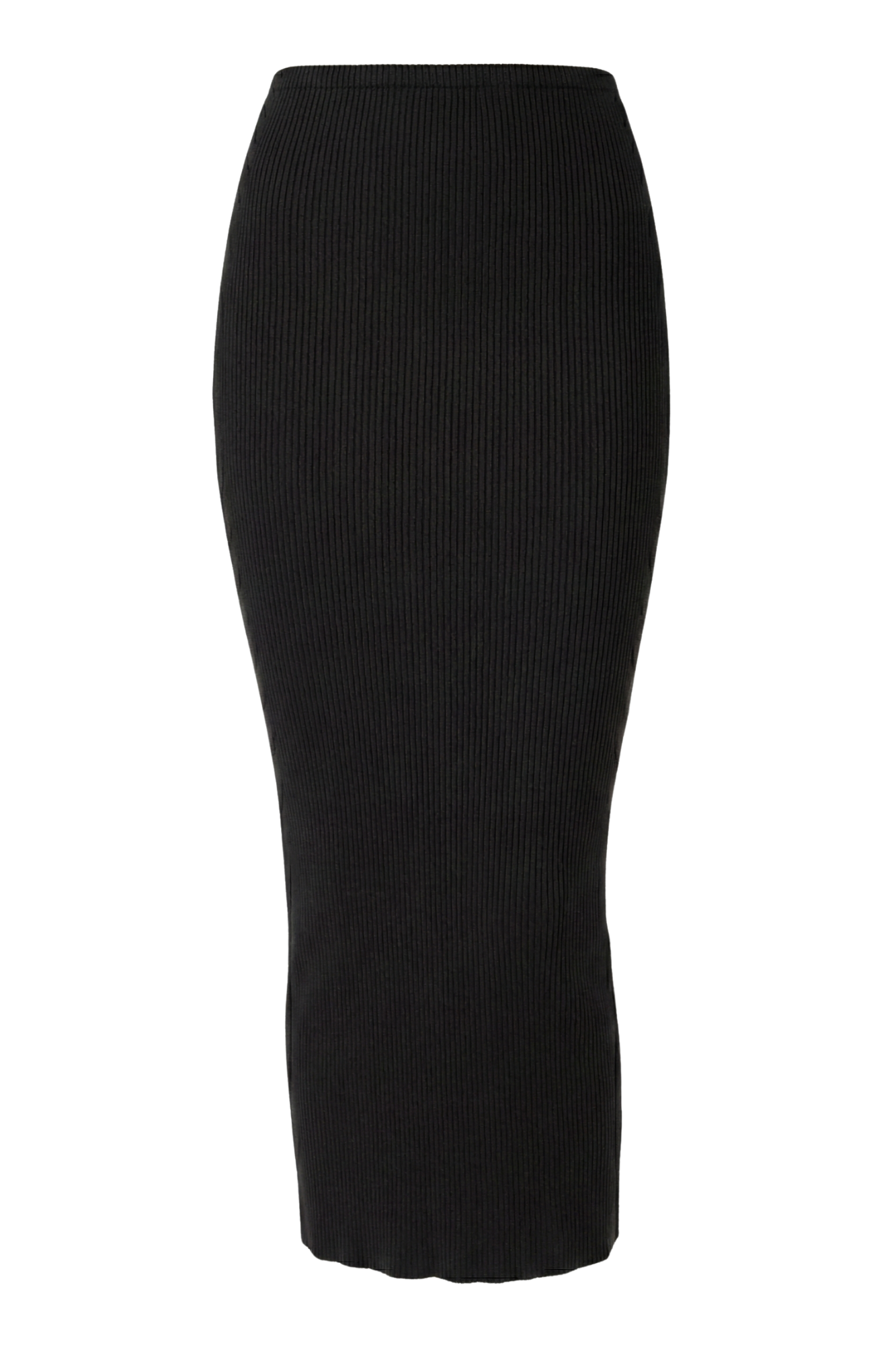 THE LUXE KNIT MIDI SKIRT / ONYX