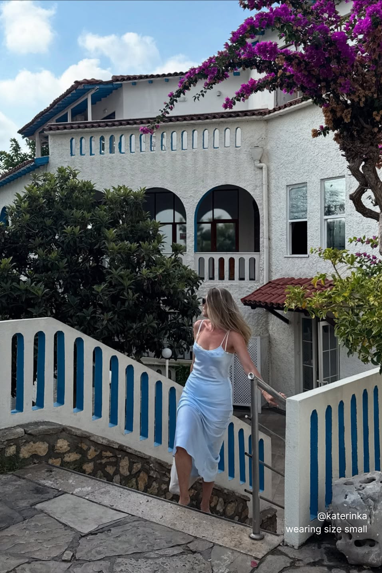 THE “EVERYTHING” SLIP DRESS / PALE BLUE