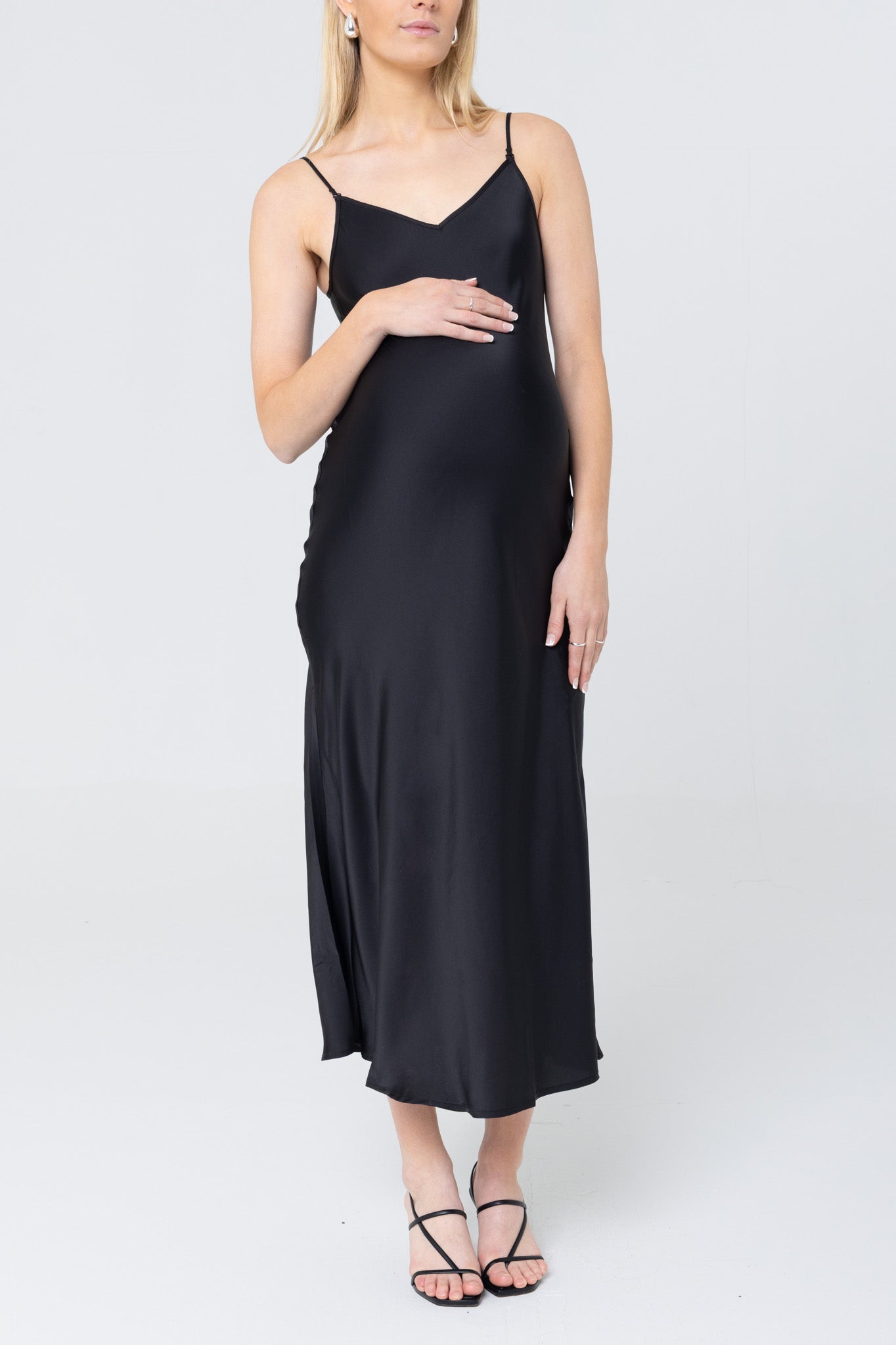 THE “EVERYTHING” SLIP DRESS / ONYX