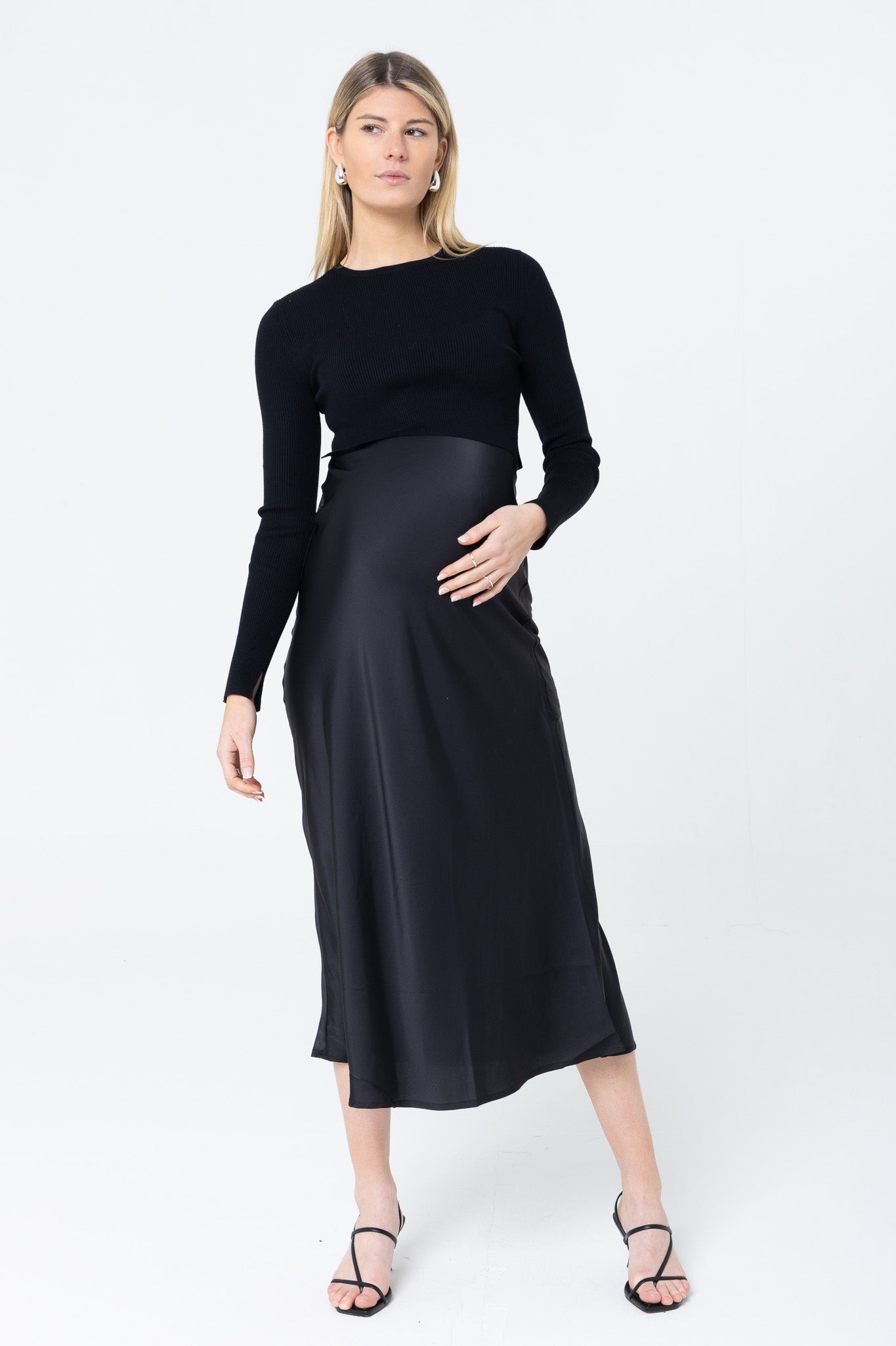 THE “EVERYTHING” SLIP DRESS / ONYX