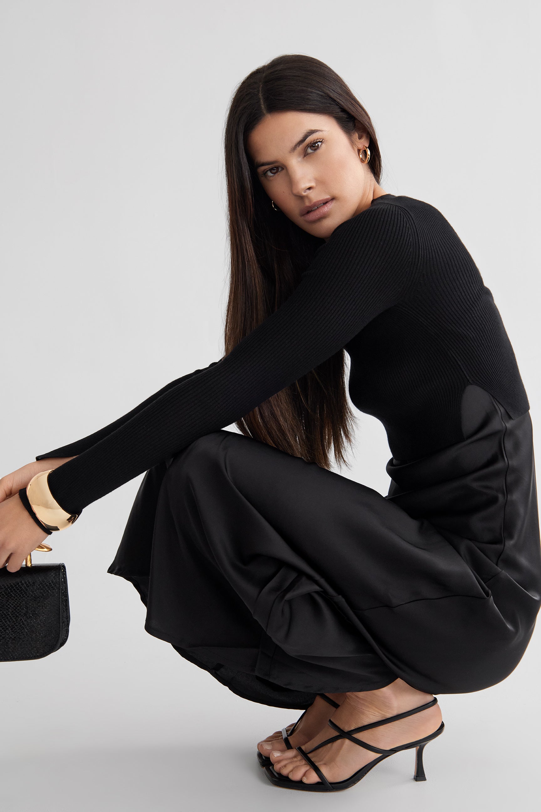 THE “EVERYTHING” SLIP DRESS / ONYX