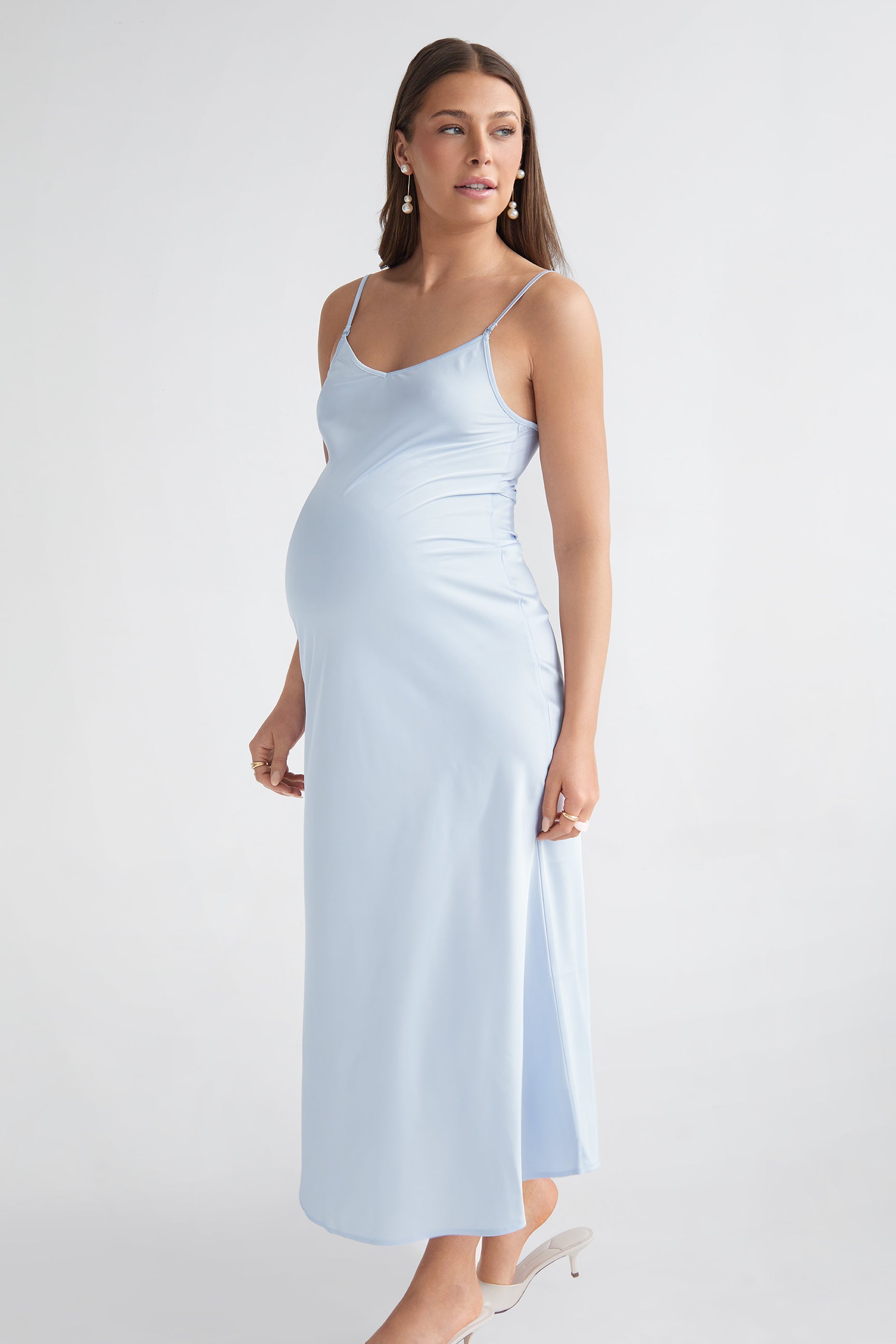 THE “EVERYTHING” SLIP DRESS / PALE BLUE