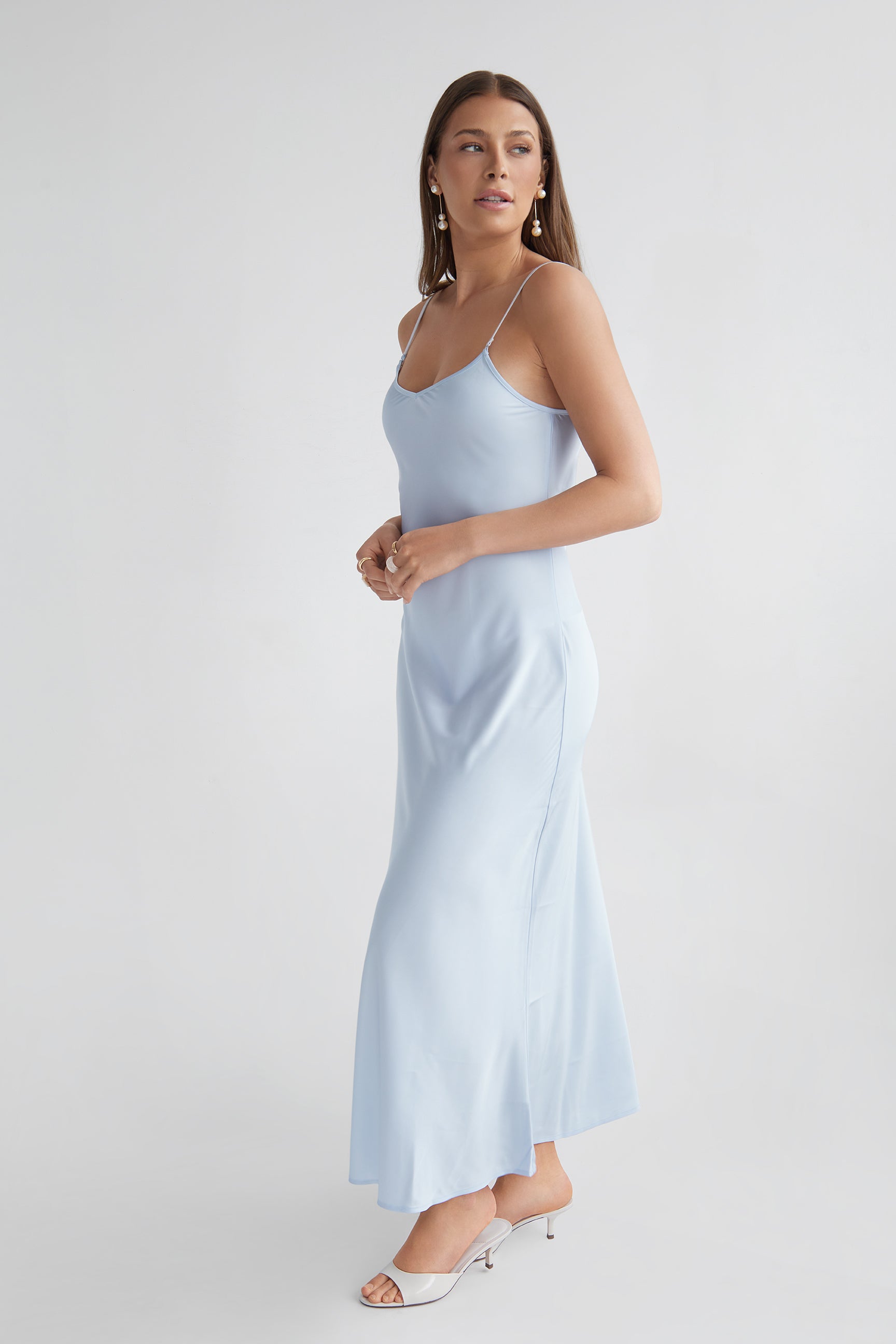 THE “EVERYTHING” SLIP DRESS / PALE BLUE