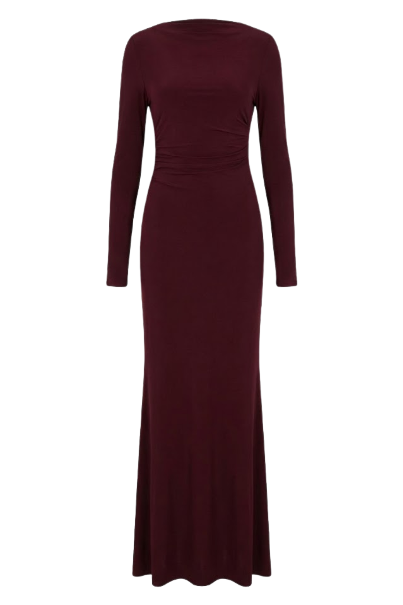 THE MAXI RUCHED DRESS / MULBERRY