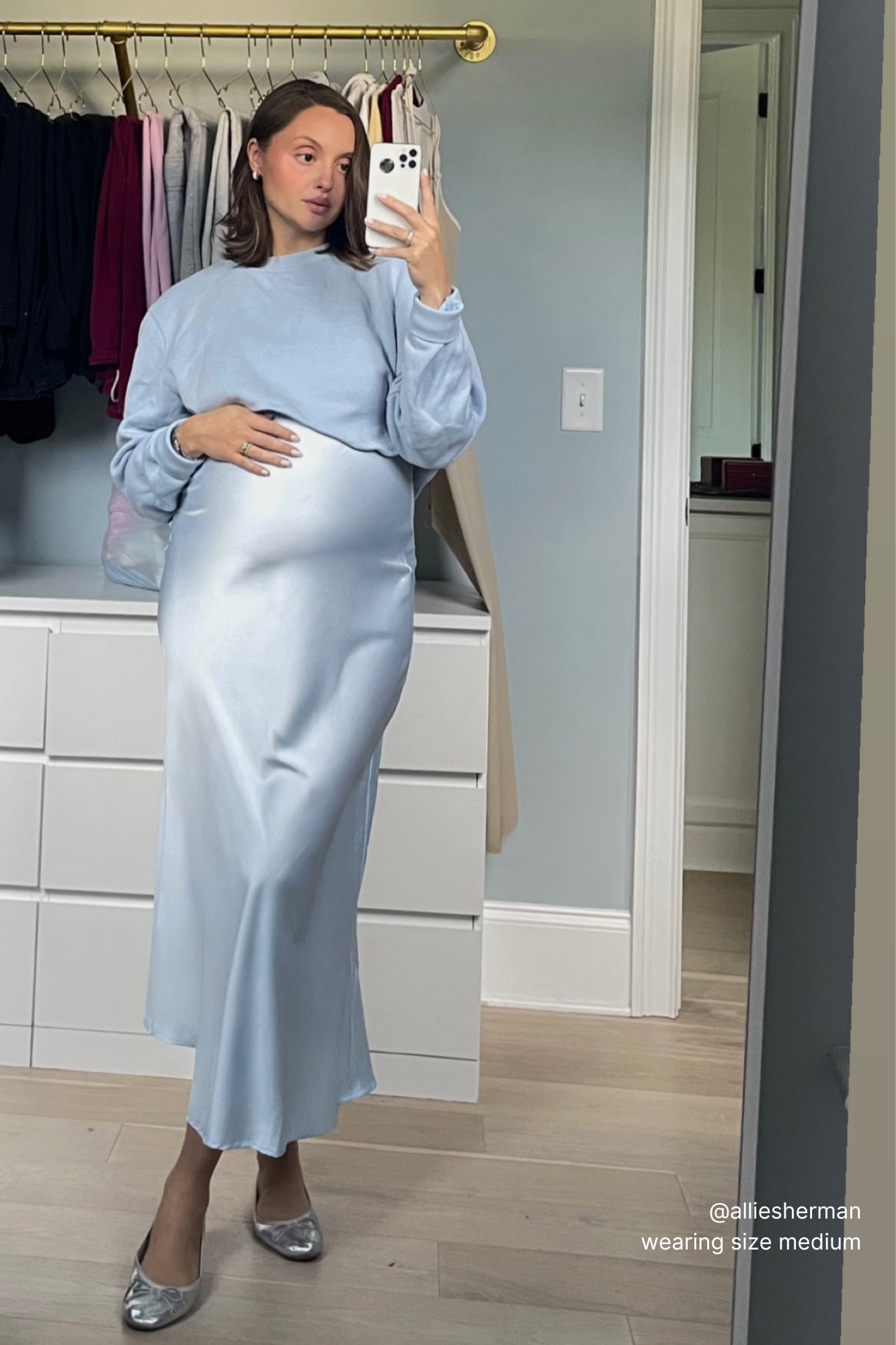 THE “EVERYTHING” SLIP DRESS / PALE BLUE