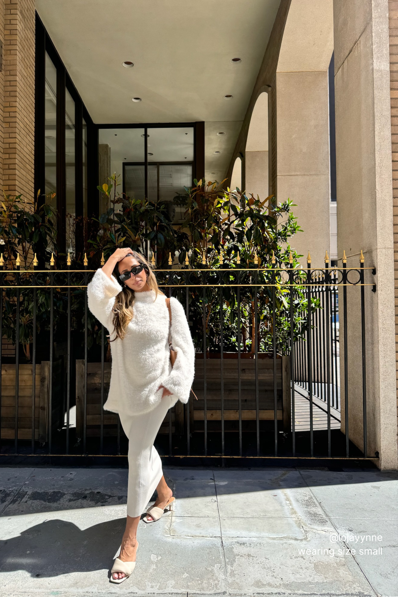 THE LUXE KNIT MIDI SKIRT / BONE