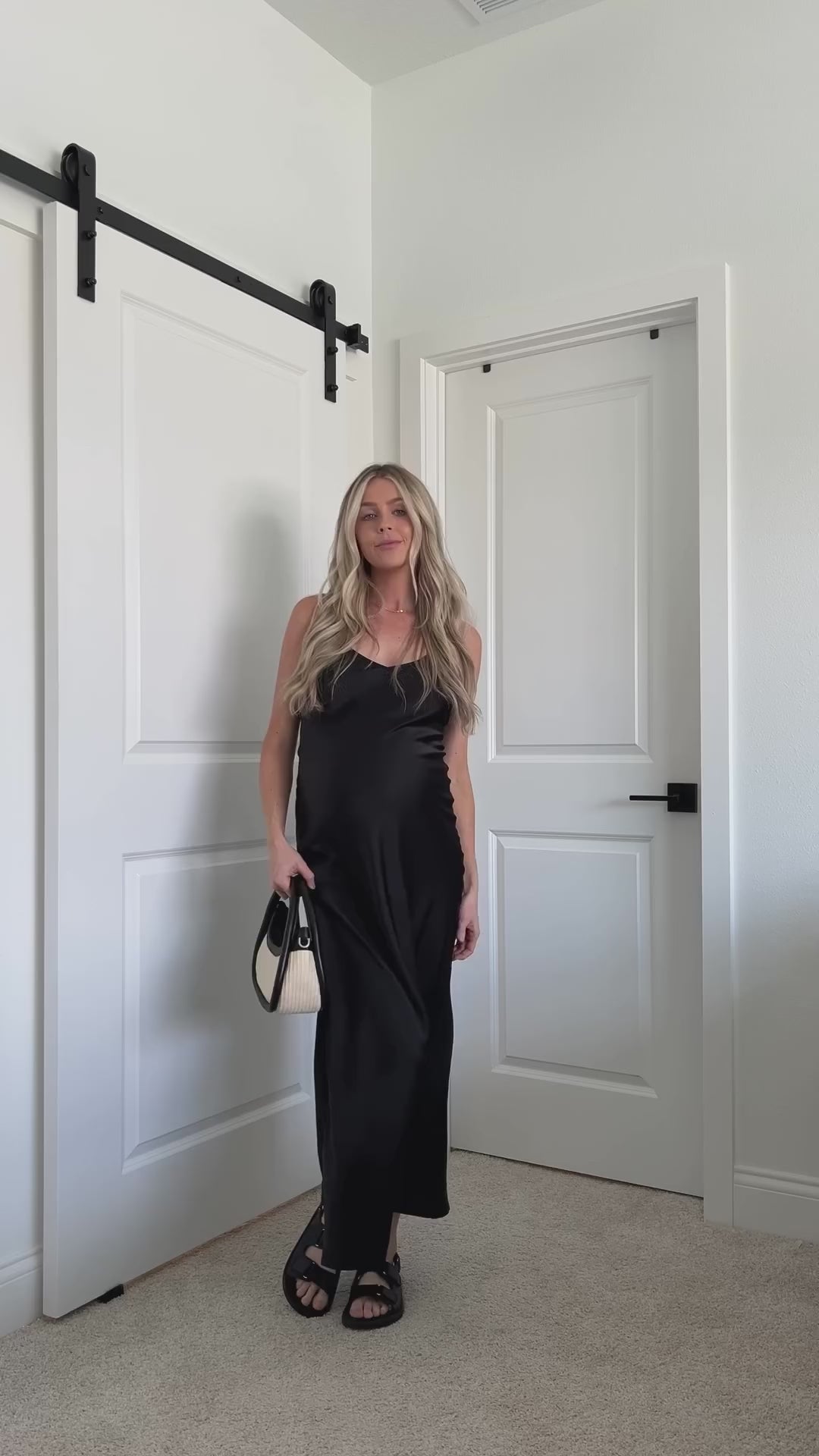 Maternity Onyx Crew Crop Top