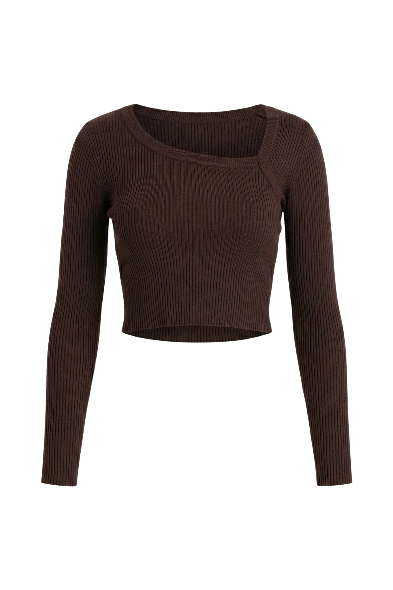 THE CUT OUT LUXE KNIT TOP / LIMITED EDITION ESPRESSO