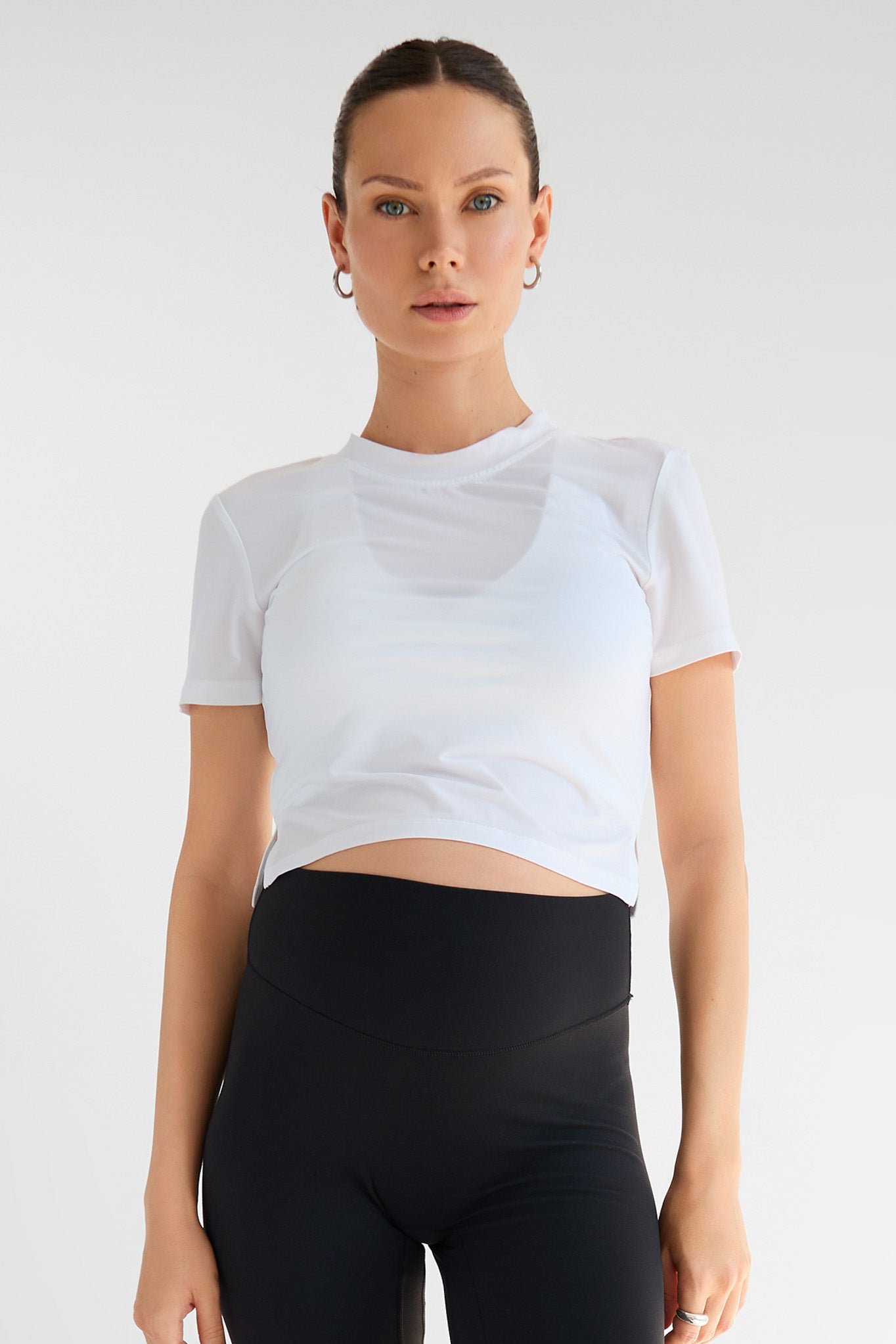 THE TENCEL™  T-SHIRT CROP / WHITE